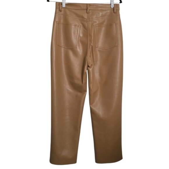 Wilfred Melina Faux Leather Cropped Straight Leg Pants 8 - Picture 6 of 14